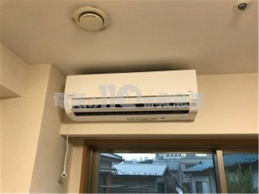 フィルター着脱式の一般的な家庭用エアコン